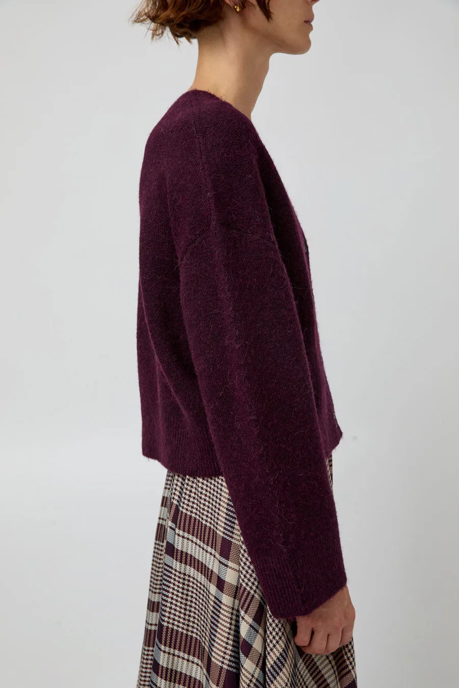 No.6 Gabriel Cardigan in Wine sold by No. 6 product image thumbnail 4