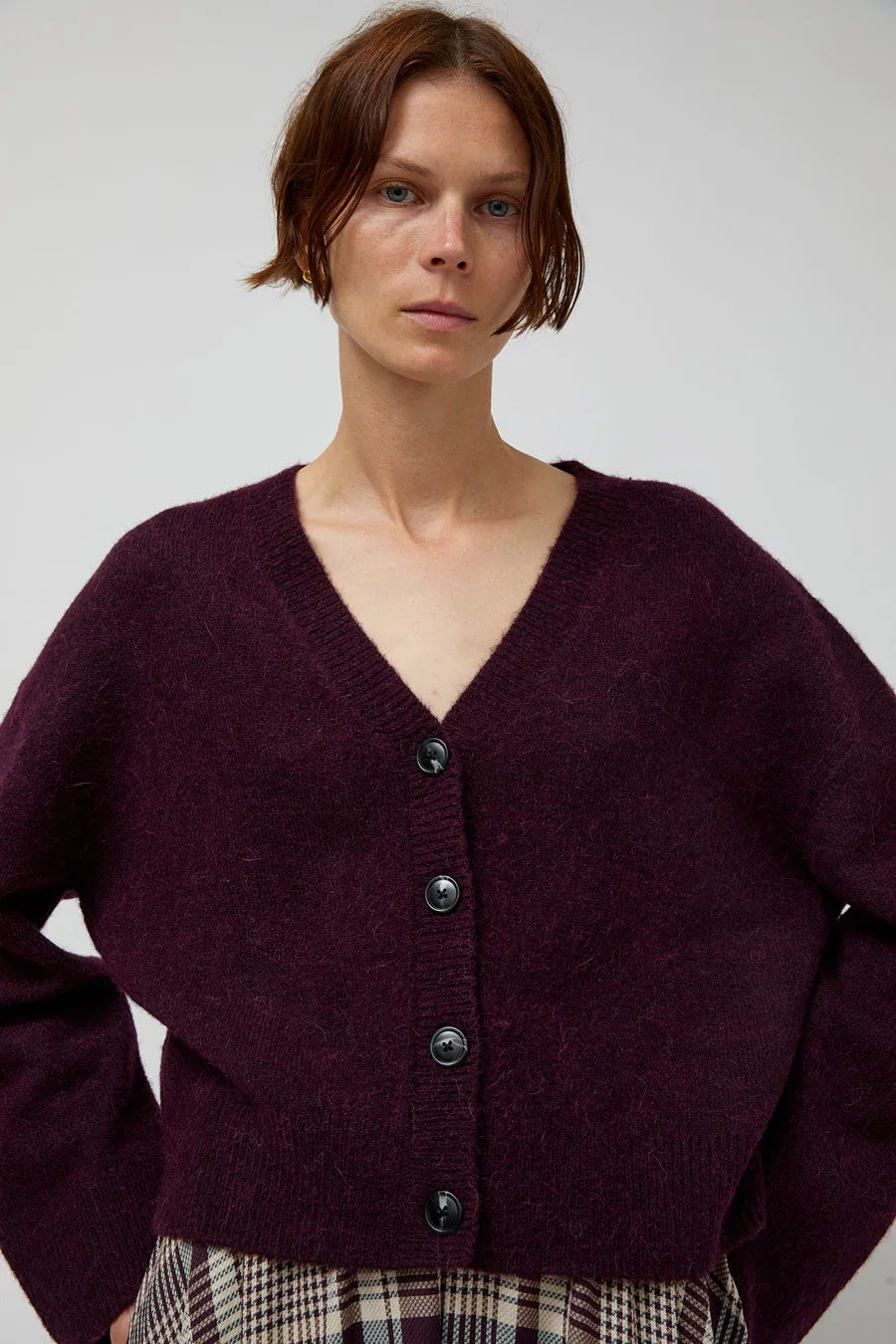 No.6 Gabriel Cardigan in Wine sold by No. 6