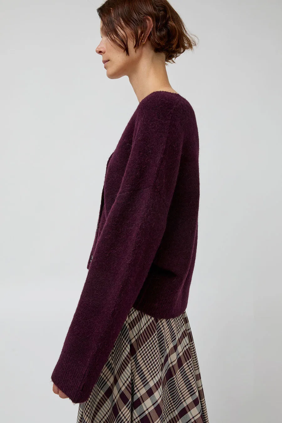 No.6 Gabriel Cardigan in Wine sold by No. 6 product image thumbnail 2
