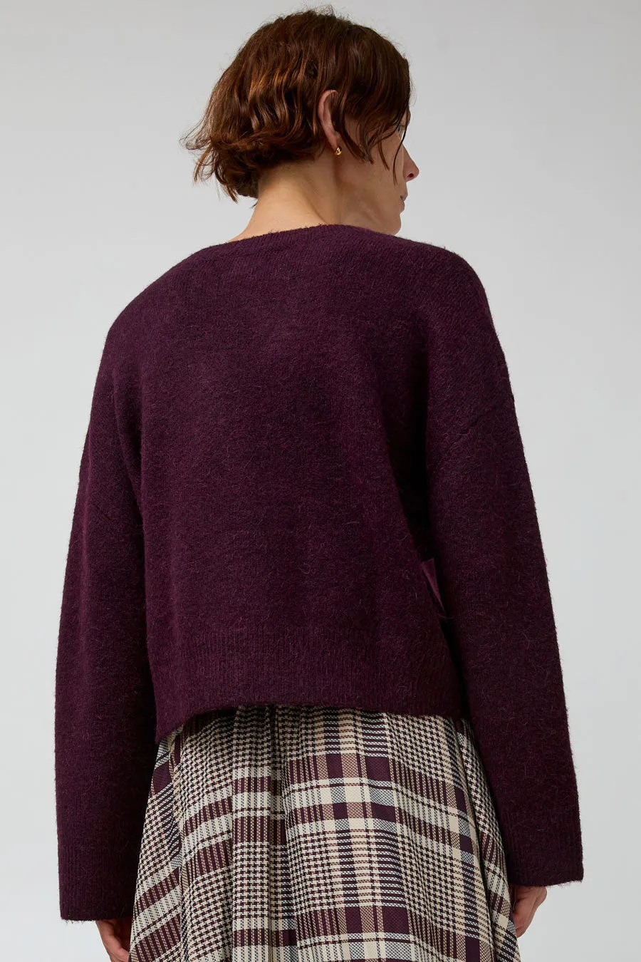 No.6 Gabriel Cardigan in Wine sold by No. 6 product image thumbnail 5
