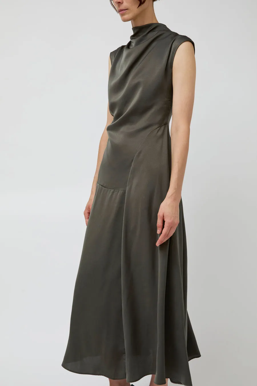 Atelier Delphine Twisted Dress in Olive sold by No. 6 product image thumbnail 2