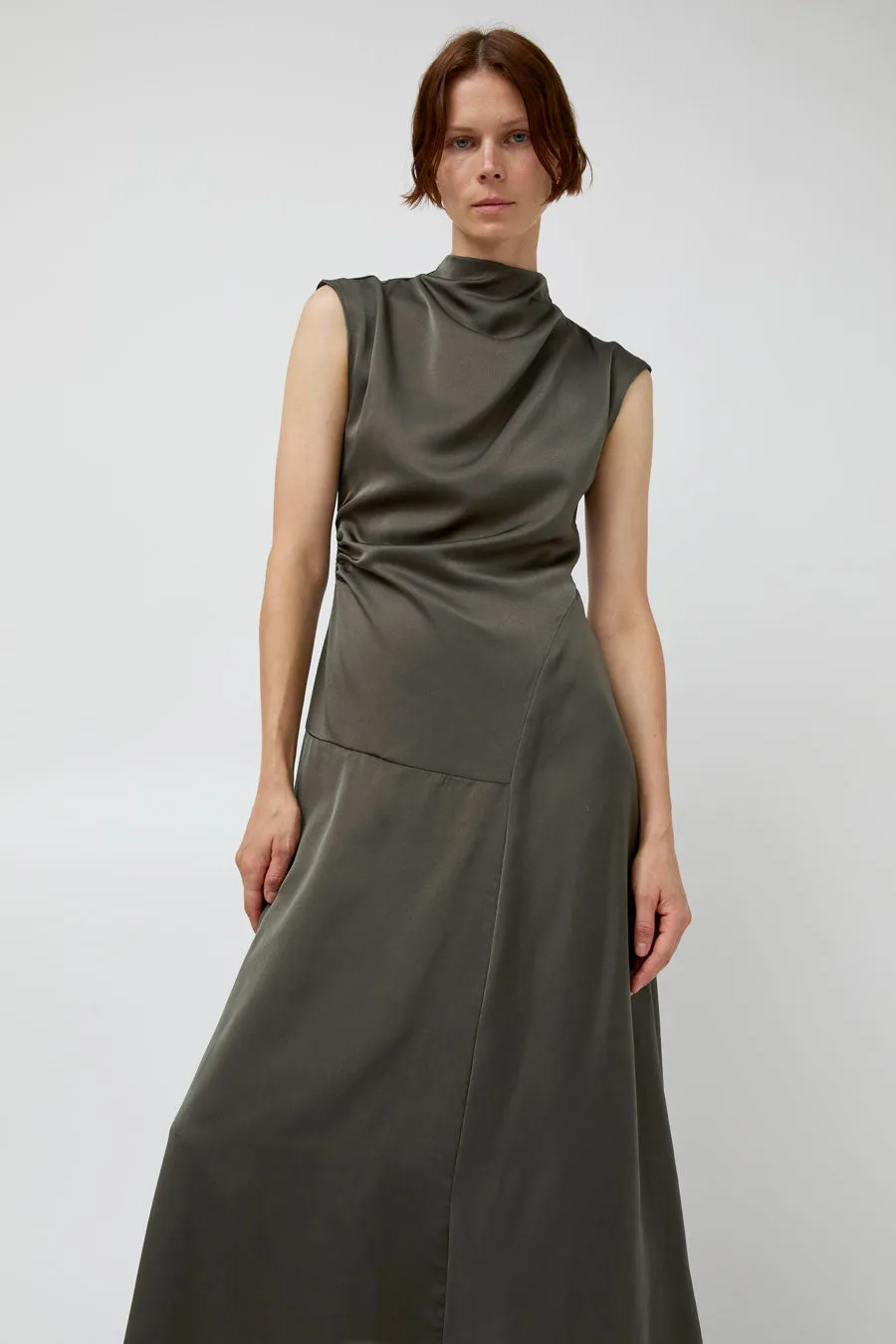 Atelier Delphine Twisted Dress in Olive sold by No. 6 product image thumbnail 4