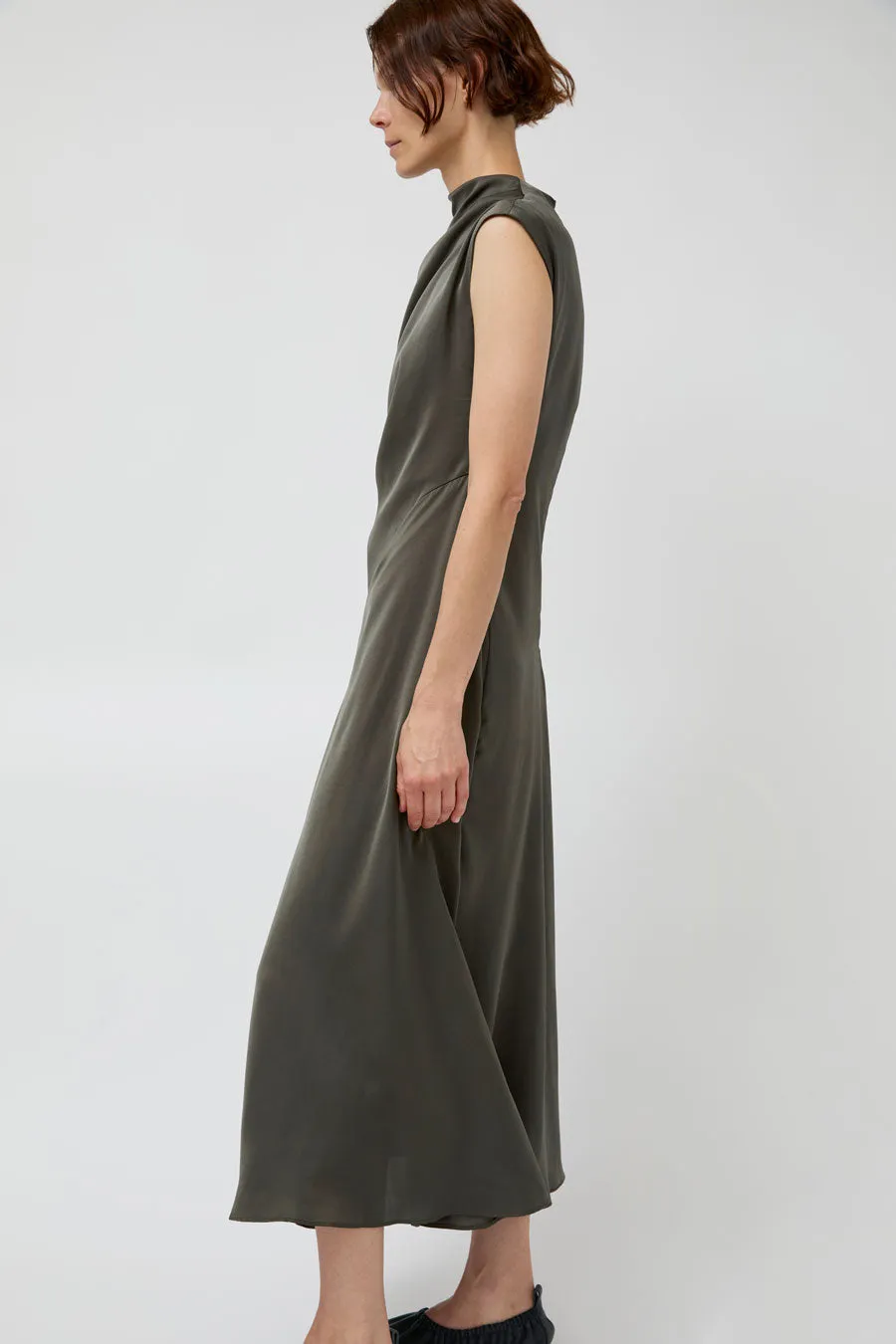 Atelier Delphine Twisted Dress in Olive sold by No. 6 product image thumbnail 3