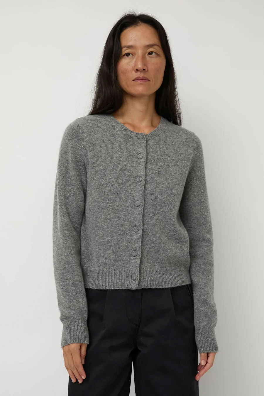 Nothing Written Diene Round Cardigan in Gray sold by No. 6