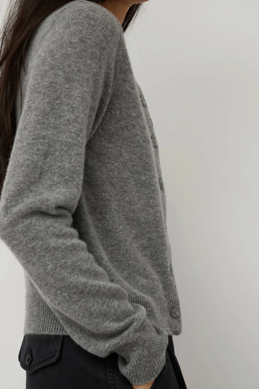 Nothing Written Diene Round Cardigan in Gray sold by No. 6 product image thumbnail 4