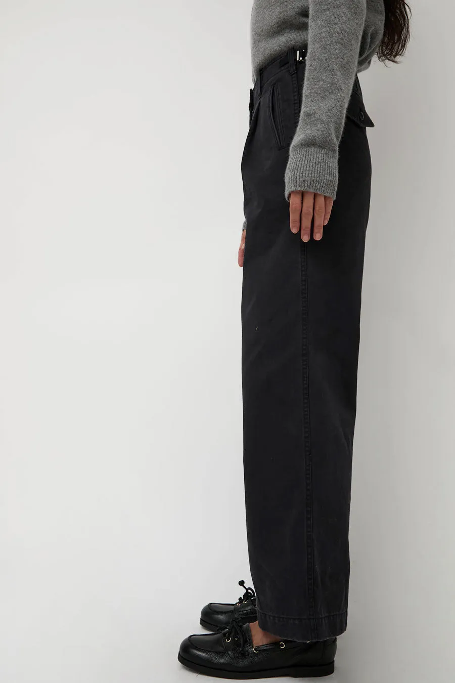 Nothing Written Gato Straight Tuck Pants in Navy sold by No. 6 product image thumbnail 3