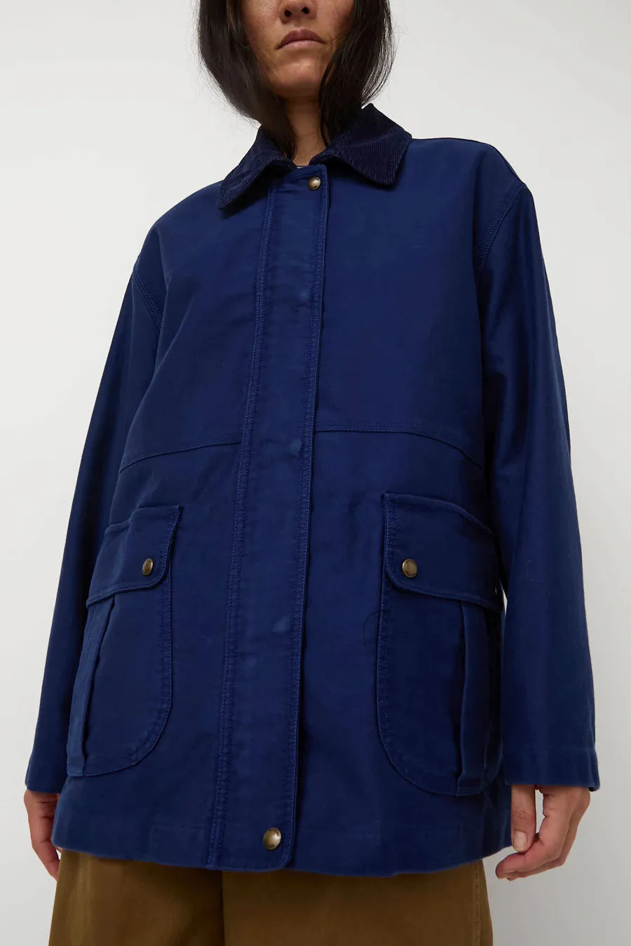 Nothing Written Hunting Cotton Jacket in Blue sold by No. 6 product image thumbnail 3
