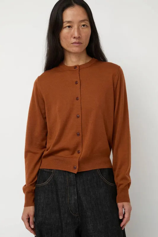 Sayaka Davis Compact Cardigan in Caramel sold by No. 6