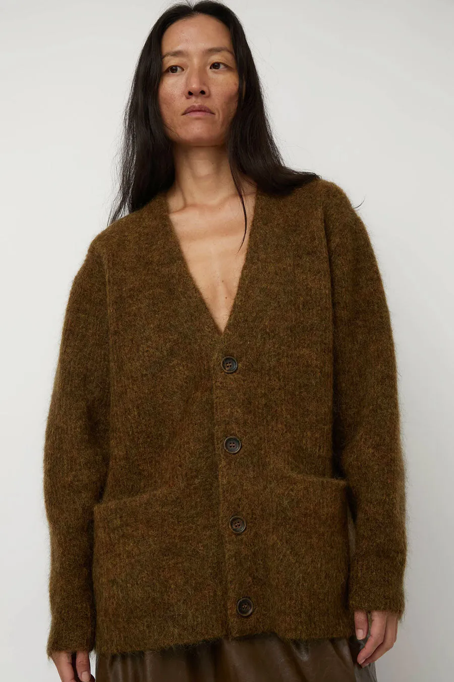 Sayaka Davis Mohair Cardigan in Spices sold by No. 6