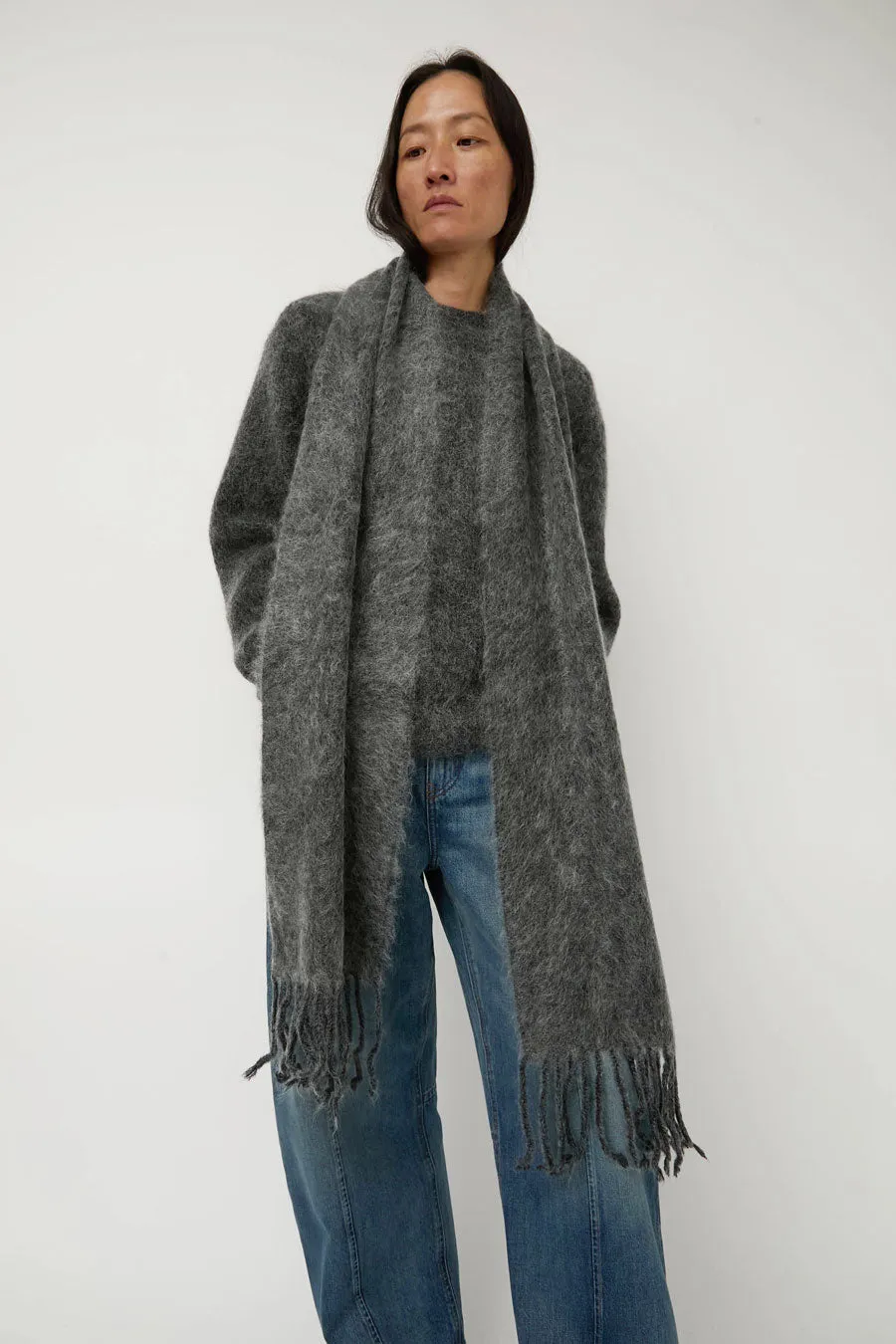Sayaka Davis Mohair Pullover in Charcoal sold by No. 6 product image thumbnail 5
