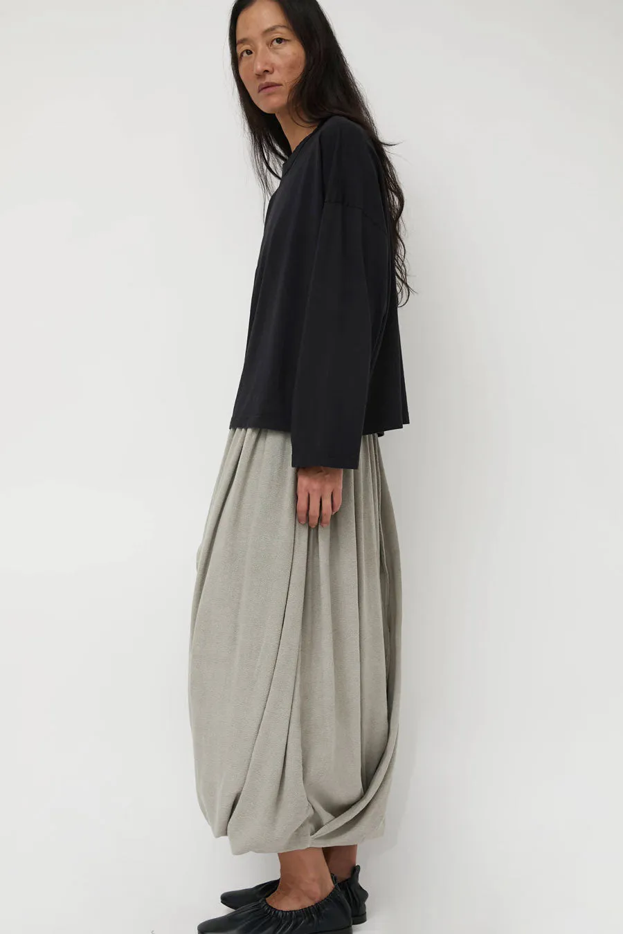 Black Crane Wide Long Sleeve Tee in Black sold by No. 6 product image thumbnail 5
