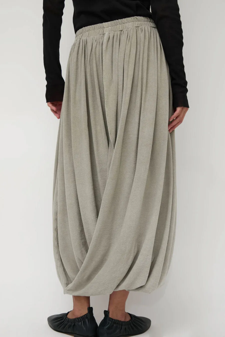 Black Crane Double Layered Drapy Skirt in Limestone sold by No. 6 product image thumbnail 5