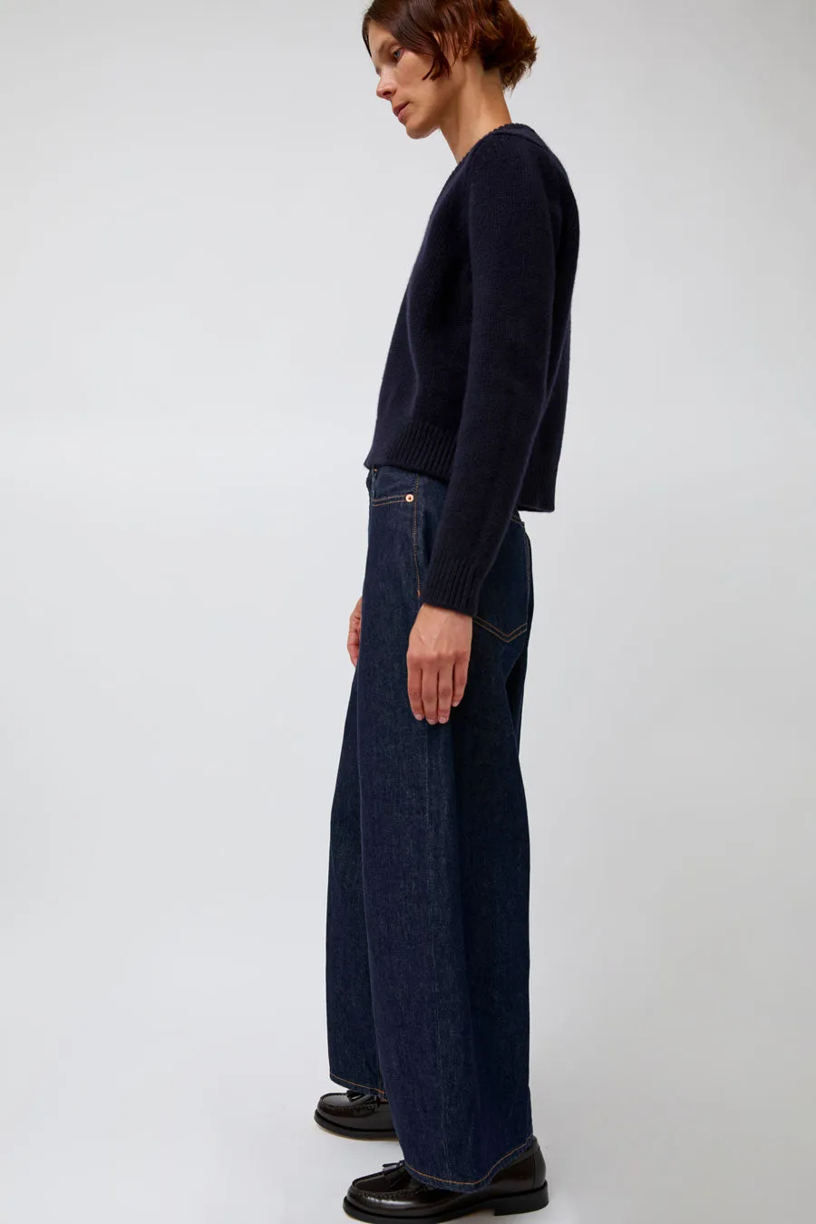 &Daughter Glenn V-Neck Sweater in Navy sold by No. 6 product image thumbnail 5