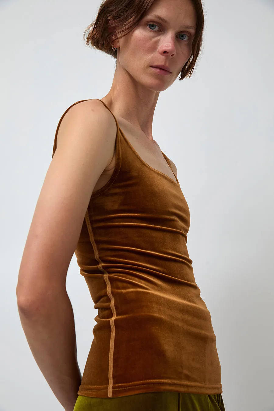 Simone Wild Velvet Singlet in Gold sold by No. 6 product image thumbnail 2