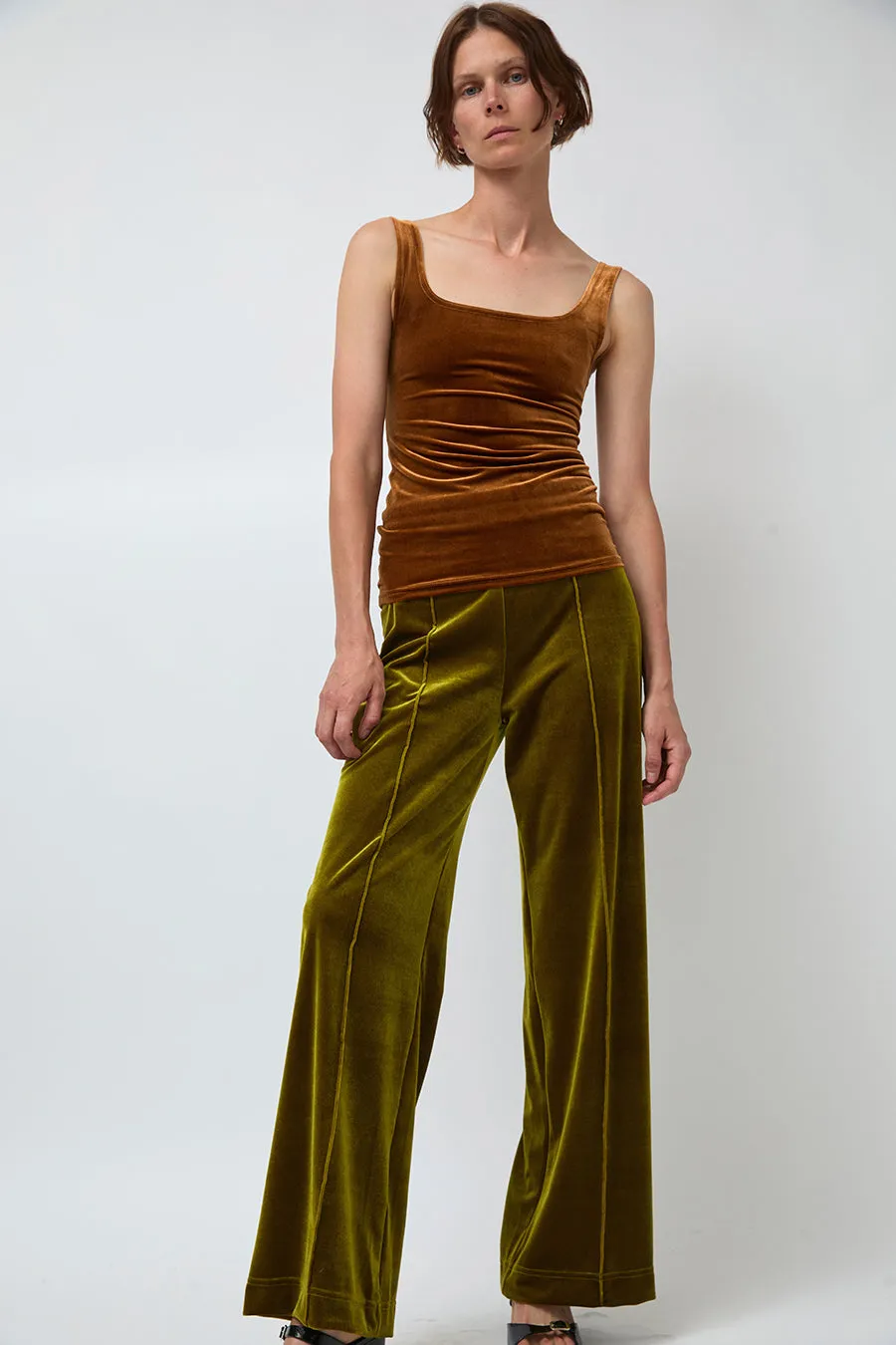 Simone Wild Velvet Singlet in Gold sold by No. 6 product image thumbnail 5