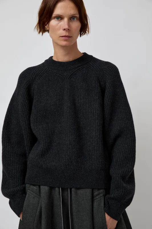 Girls of Dust Puddle Sweater in Asphalt sold by No. 6