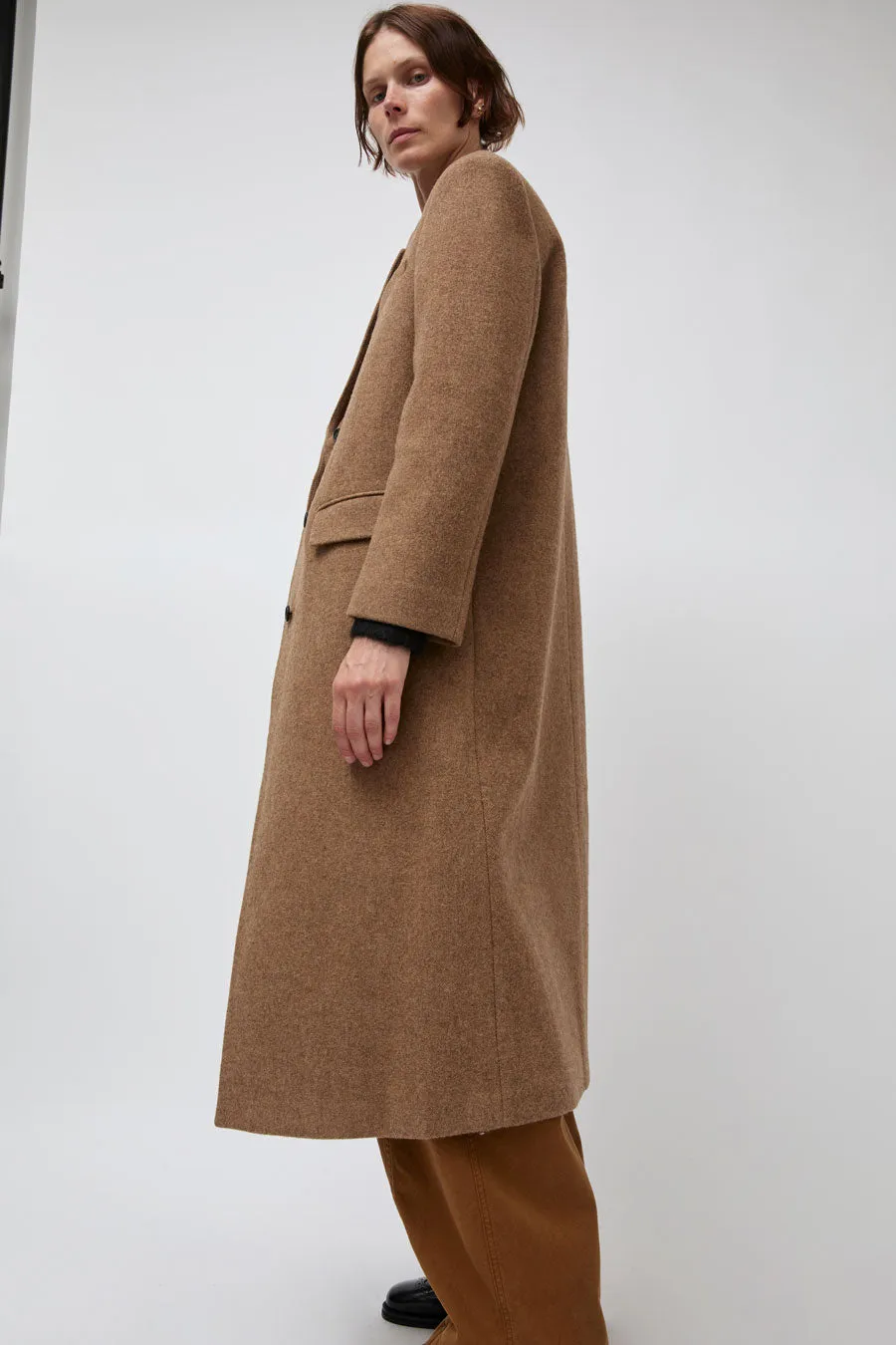 Atelier Edition Wool Single Coat in Camel sold by No. 6 product image thumbnail 4