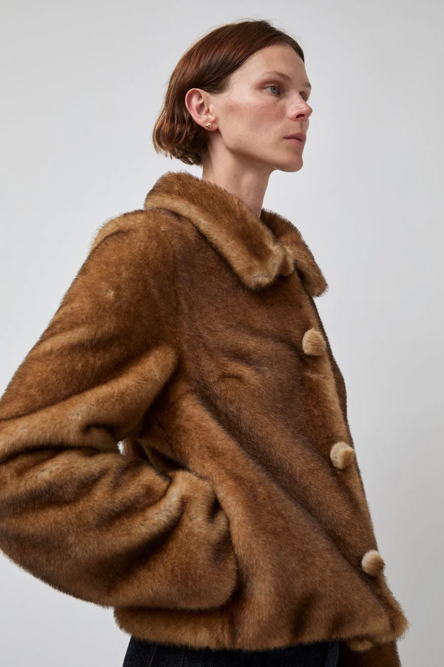 Atelier Edition Eco Fur Jacket in Brown sold by No. 6 product image thumbnail 2