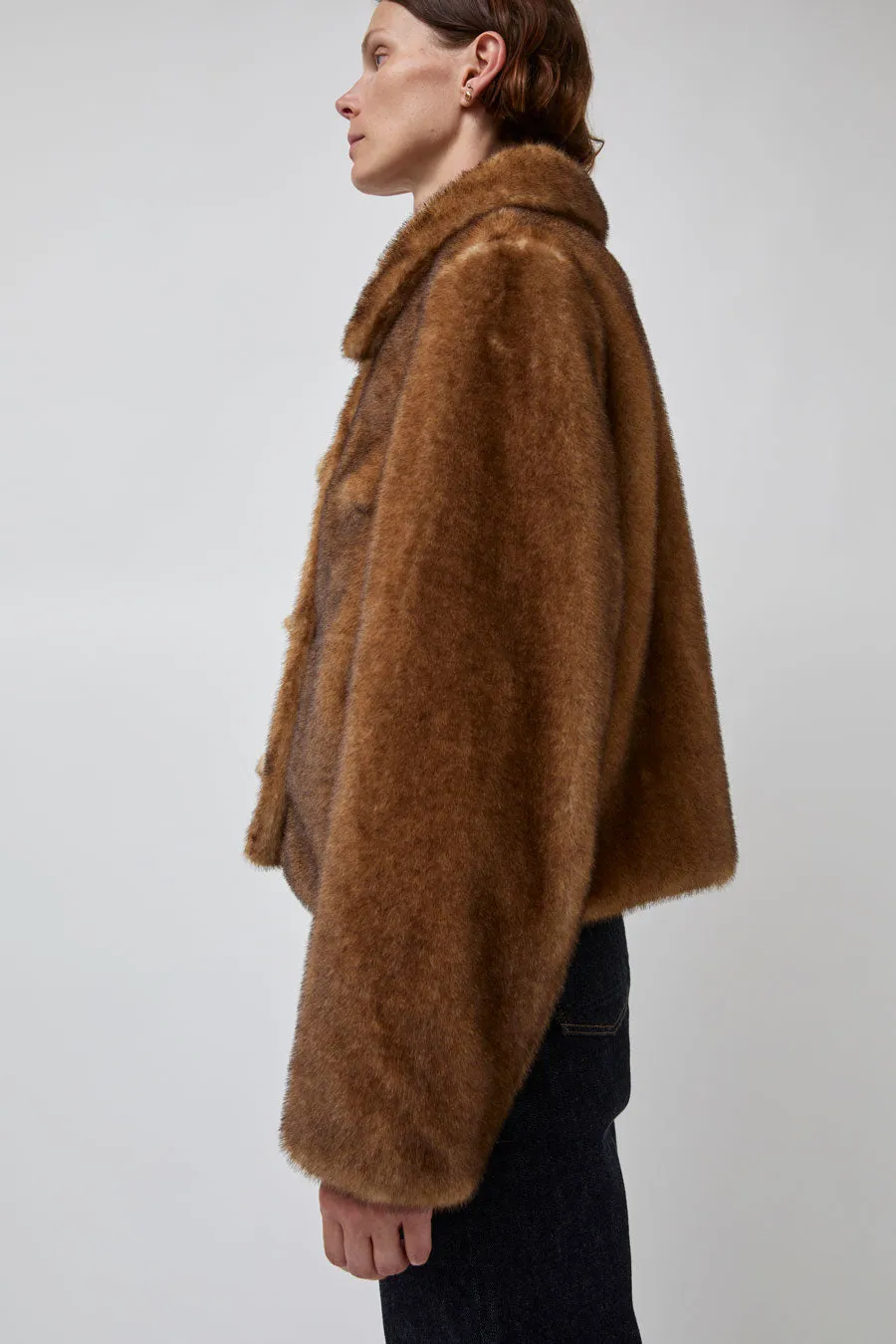 Atelier Edition Eco Fur Jacket in Brown sold by No. 6 product image thumbnail 4