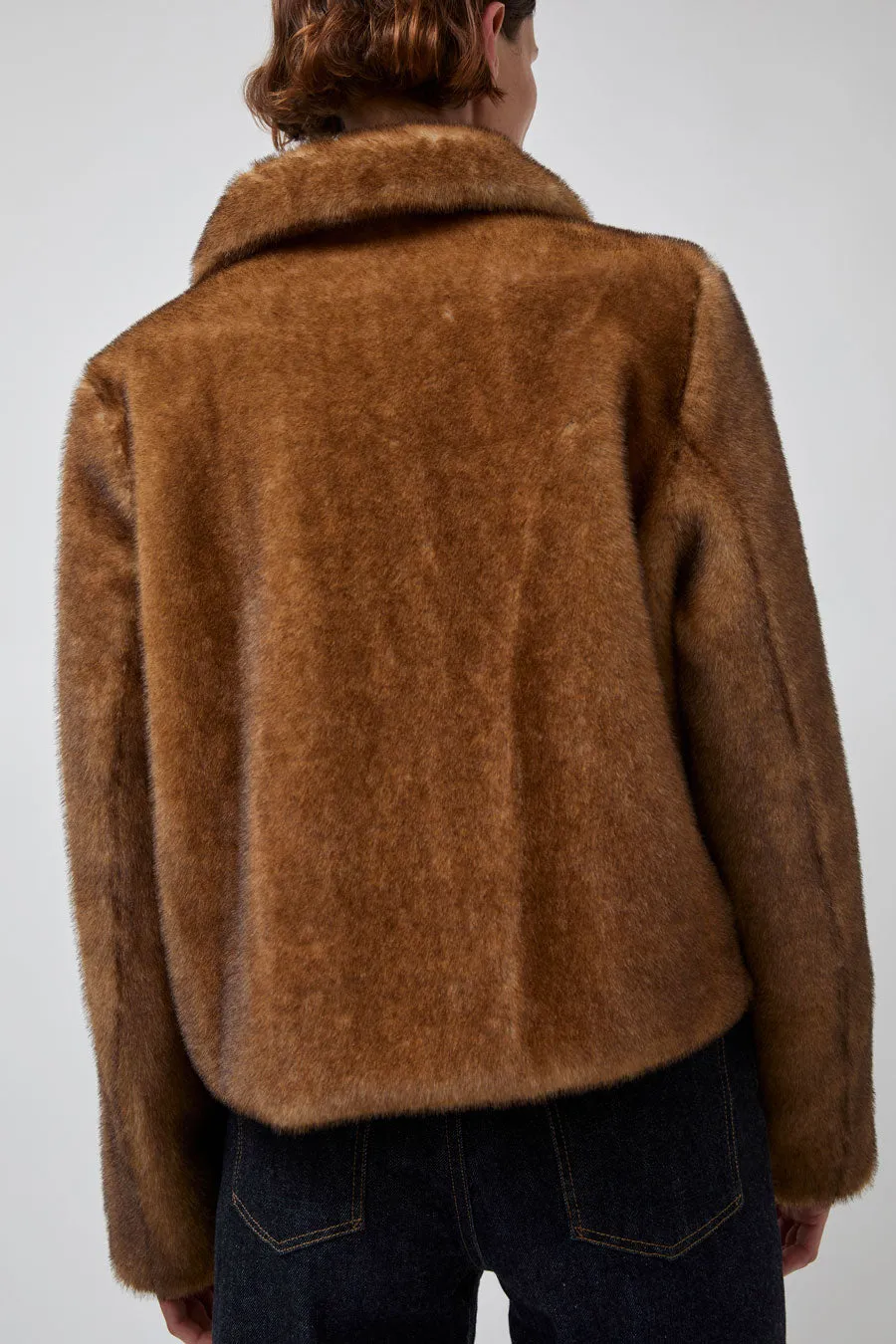 Atelier Edition Eco Fur Jacket in Brown sold by No. 6 product image thumbnail 5