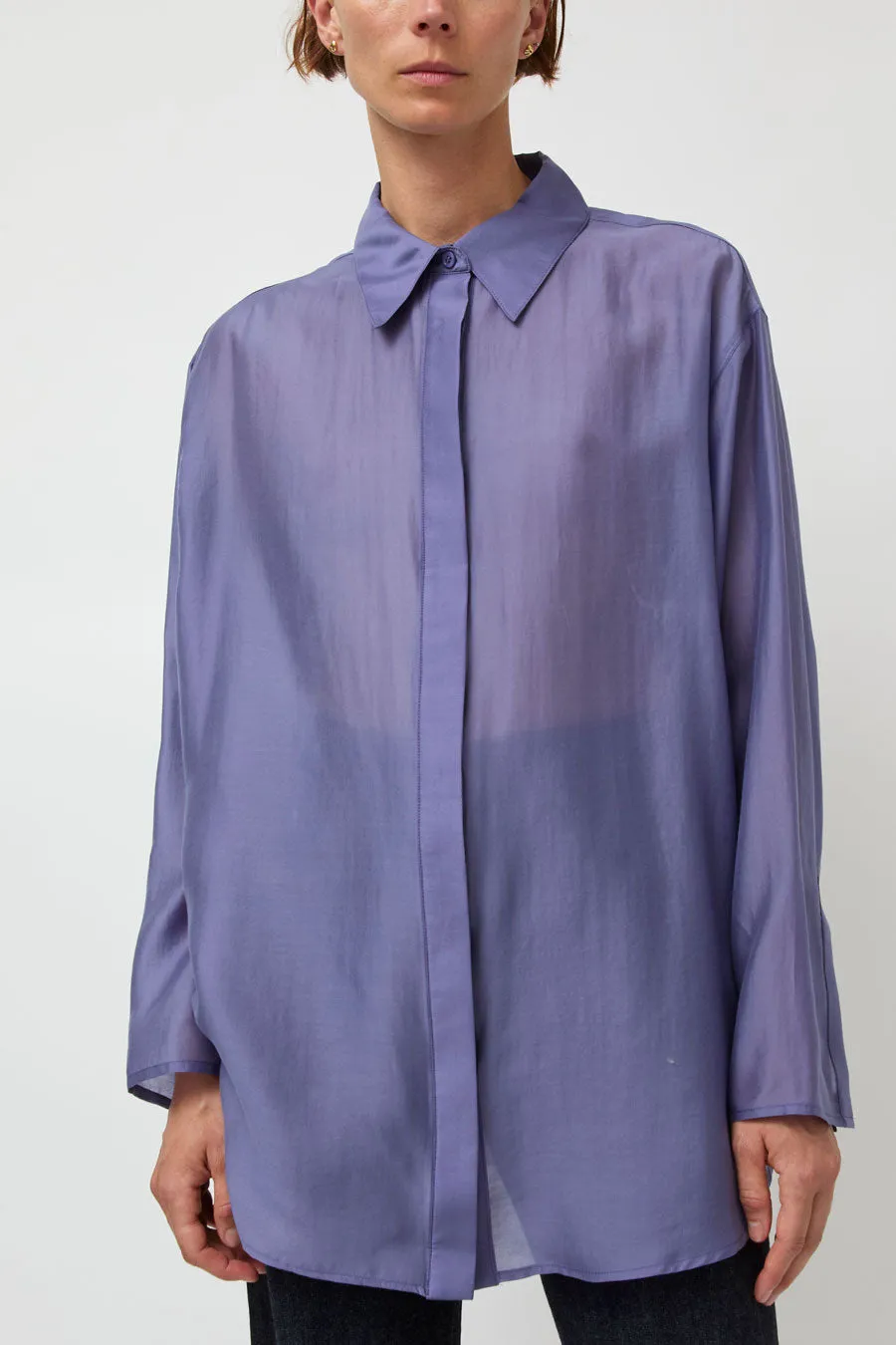 Atelier Edition Sheer Hidden Shirt in Purple sold by No. 6 product image thumbnail 3