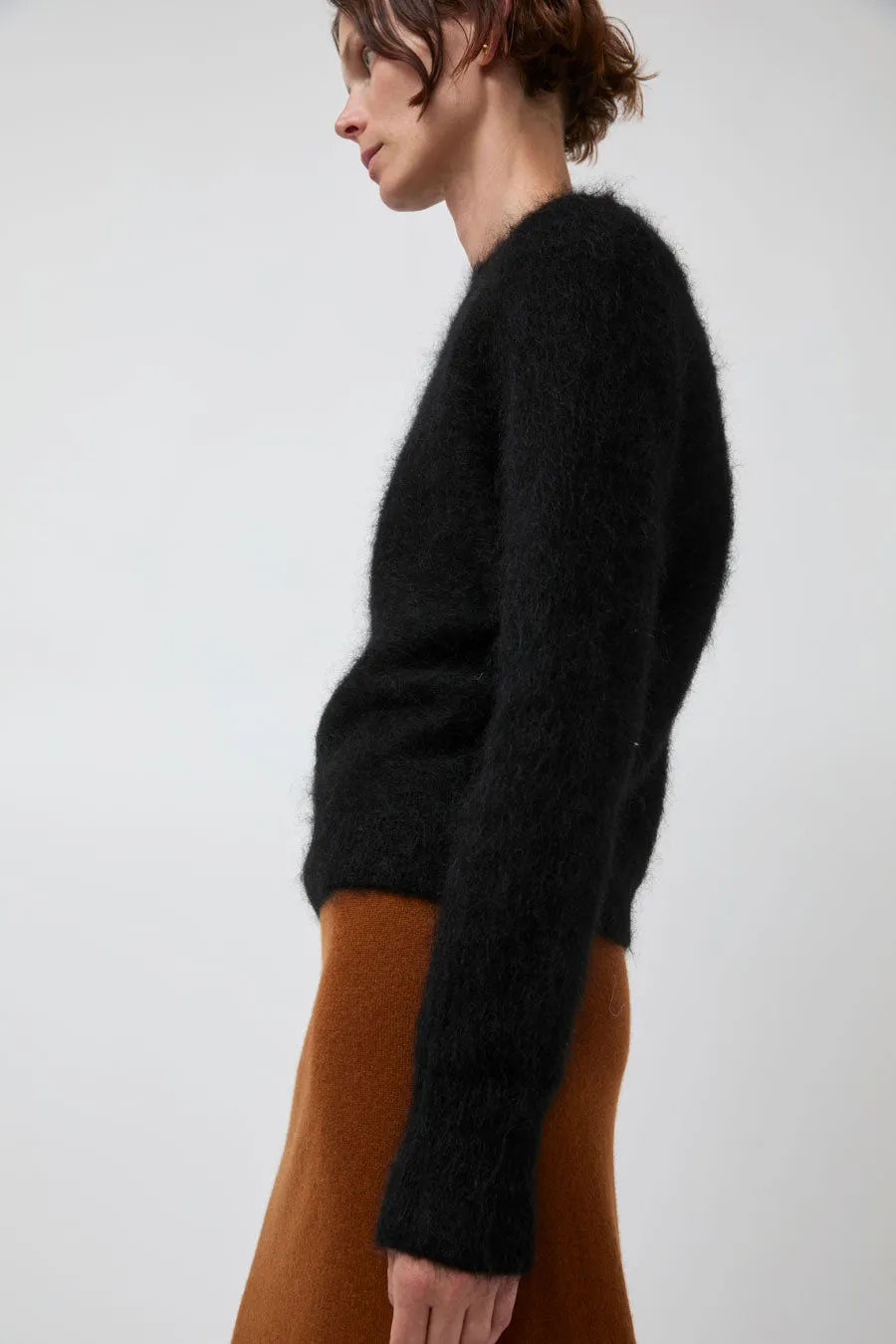 Atelier Edition Mohair Round Neck Knit in Black sold by No. 6 product image thumbnail 2