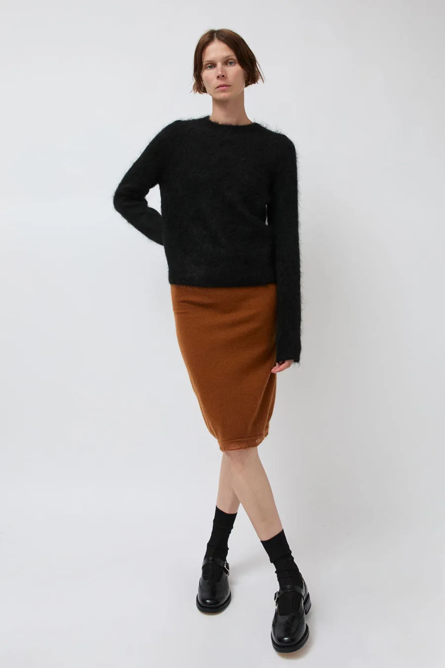 Atelier Edition Mohair Round Neck Knit in Black sold by No. 6 product image thumbnail 5