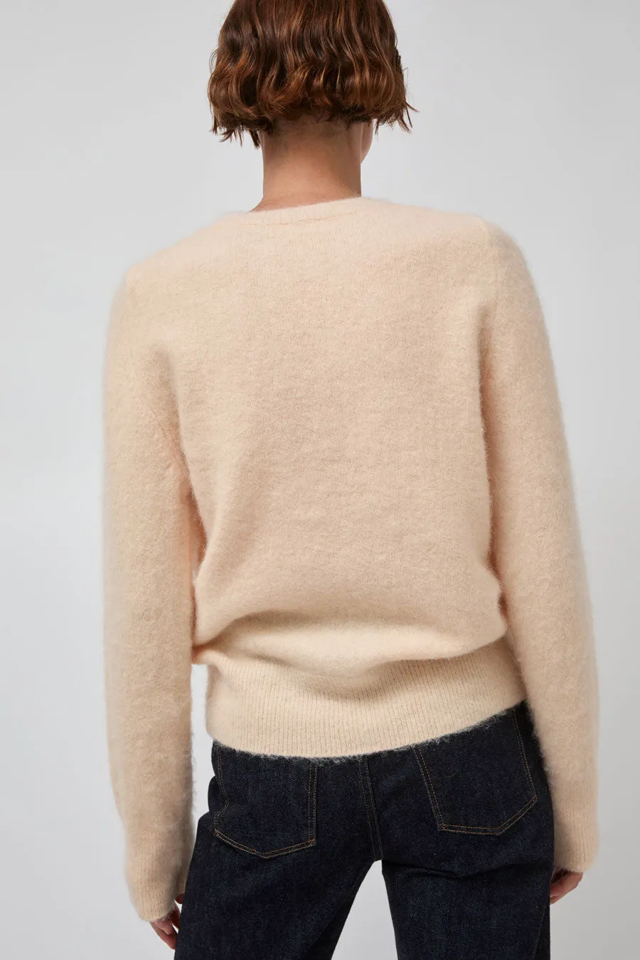 Atelier Edition Mohair Round Neck Knit in Orange sold by No. 6 product image thumbnail 5
