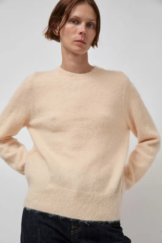 Atelier Edition Mohair Round Neck Knit in Orange sold by No. 6