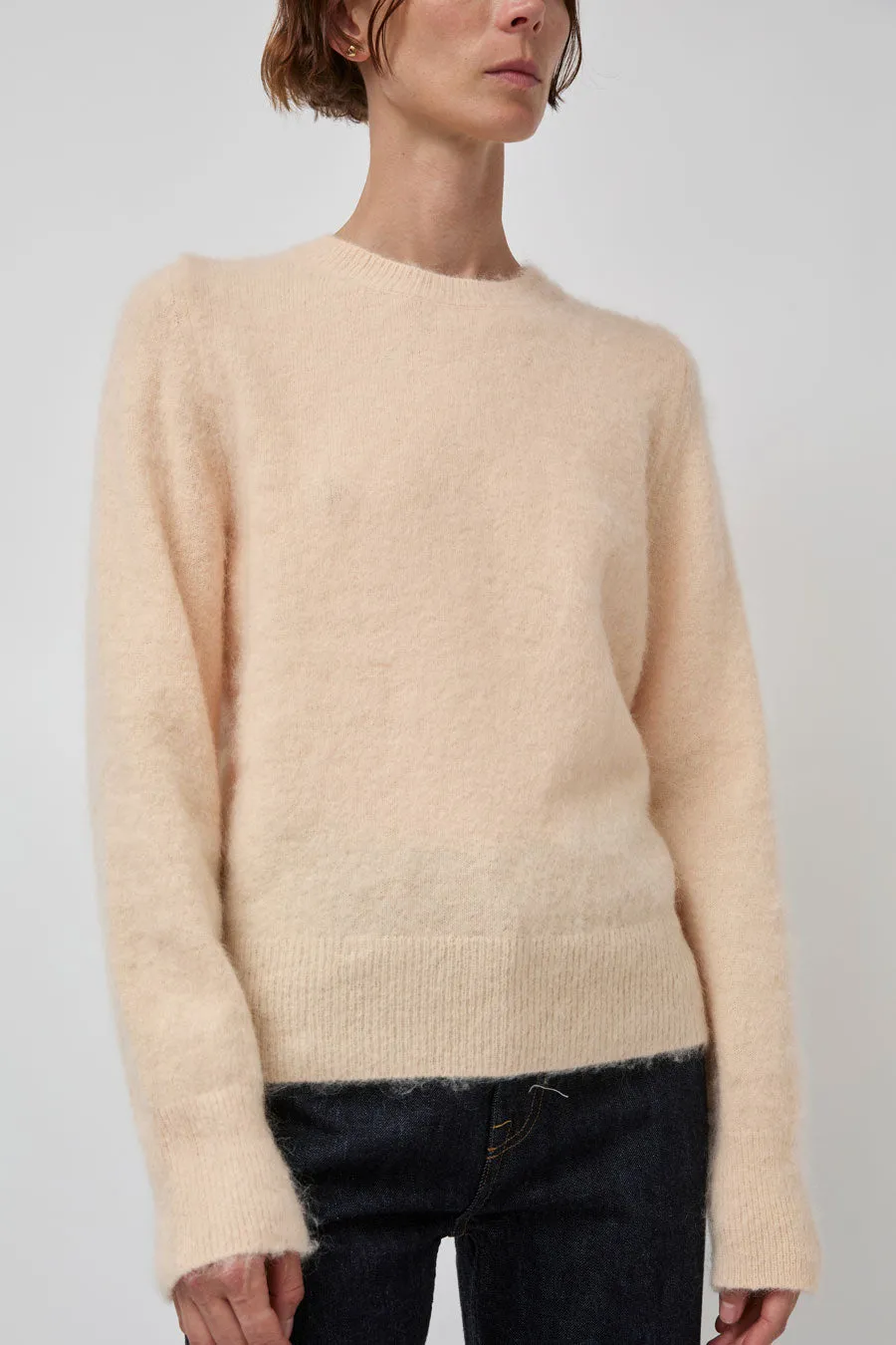 Atelier Edition Mohair Round Neck Knit in Orange sold by No. 6 product image thumbnail 3