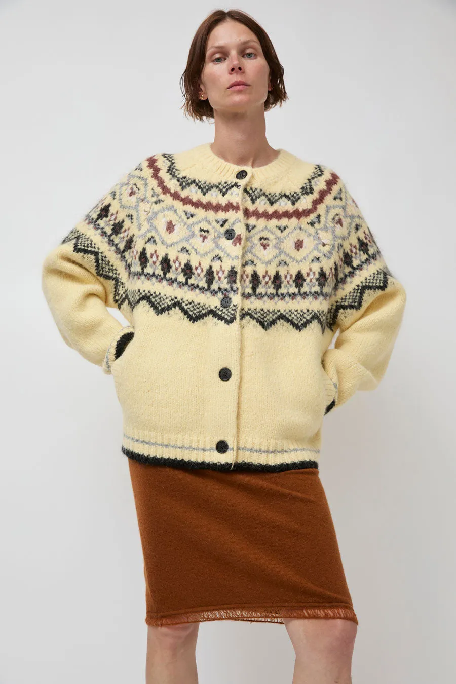 Atelier Edition Nordic Cardigan in Yellow sold by No. 6 product image thumbnail 3