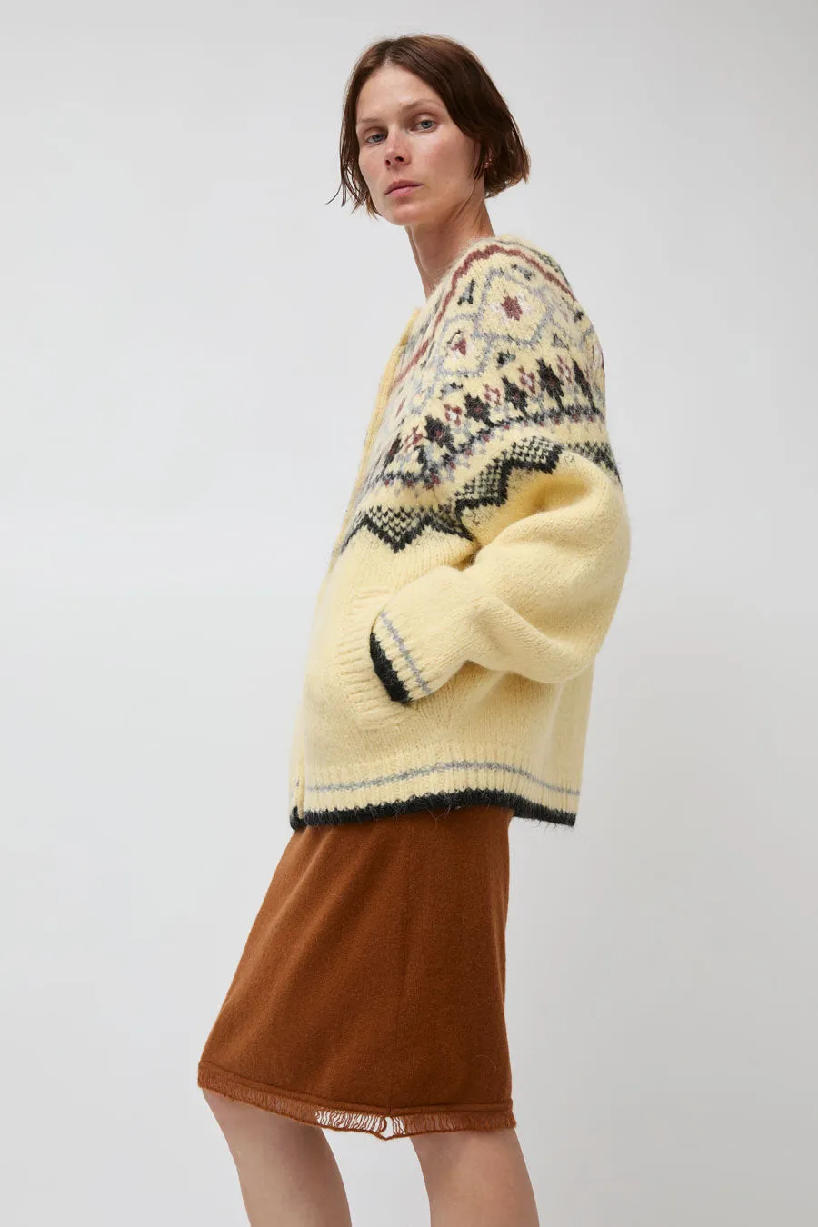 Atelier Edition Nordic Cardigan in Yellow sold by No. 6 product image thumbnail 2