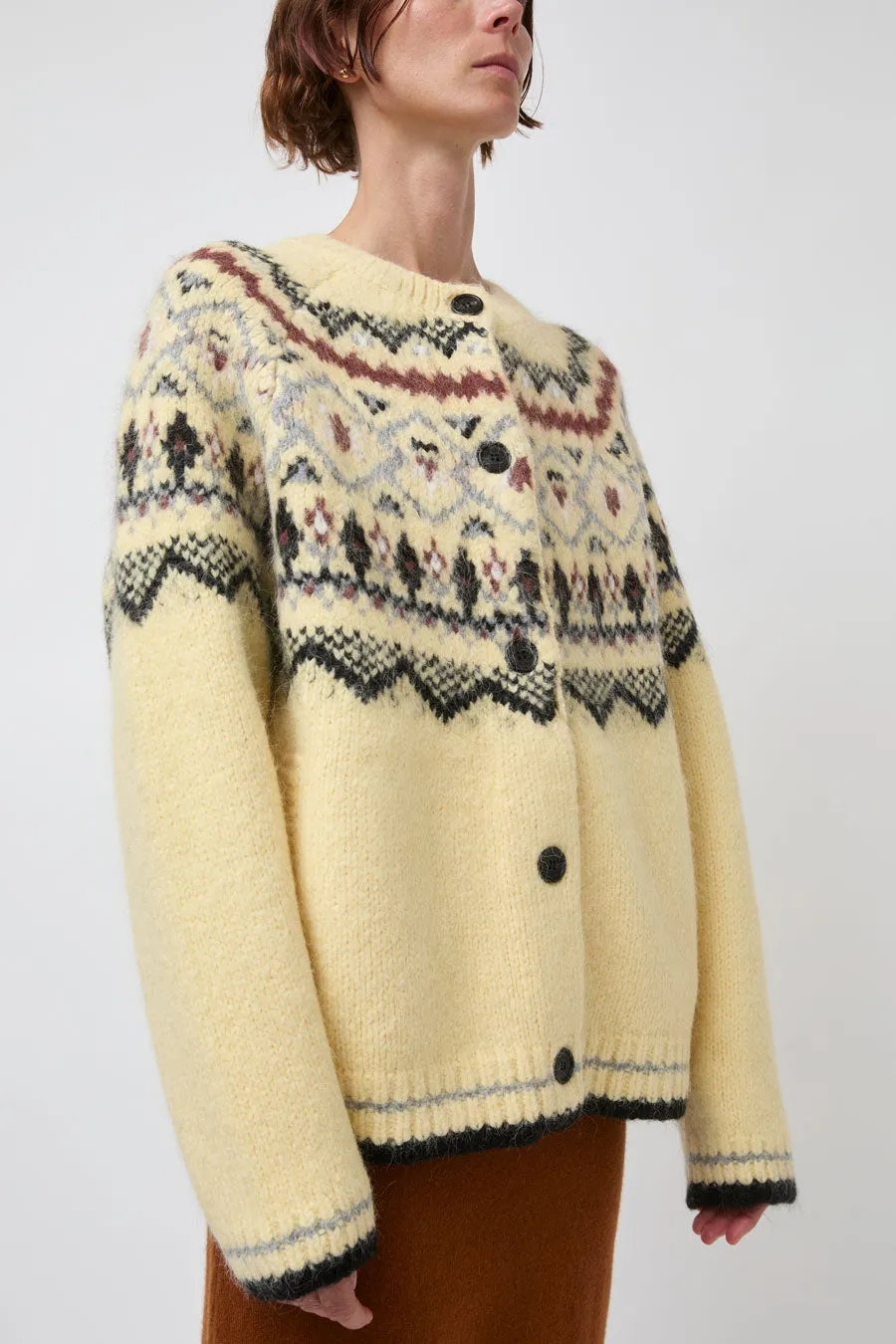 Atelier Edition Nordic Cardigan in Yellow sold by No. 6 product image thumbnail 4