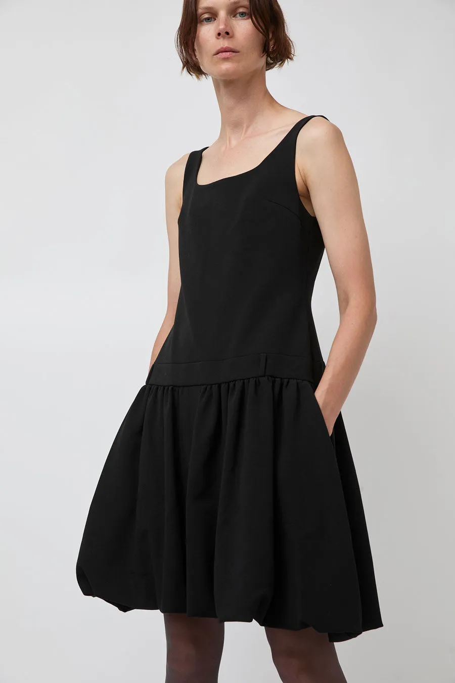 Atelier Edition Square Neck Balloon Dress in Black sold by No. 6 product image thumbnail 4