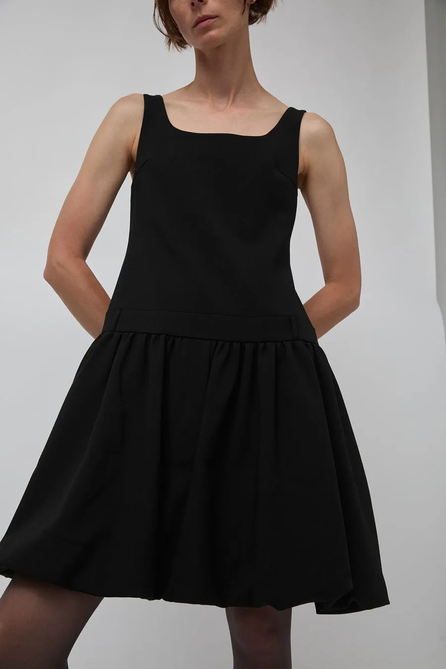 Atelier Edition Square Neck Balloon Dress in Black sold by No. 6 product image thumbnail 2