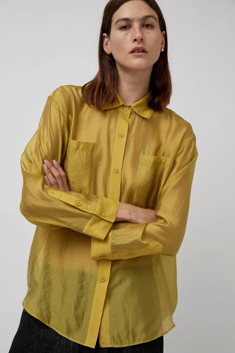 No.6 Ilya Shirt in Citron sold by No. 6 product image thumbnail 3