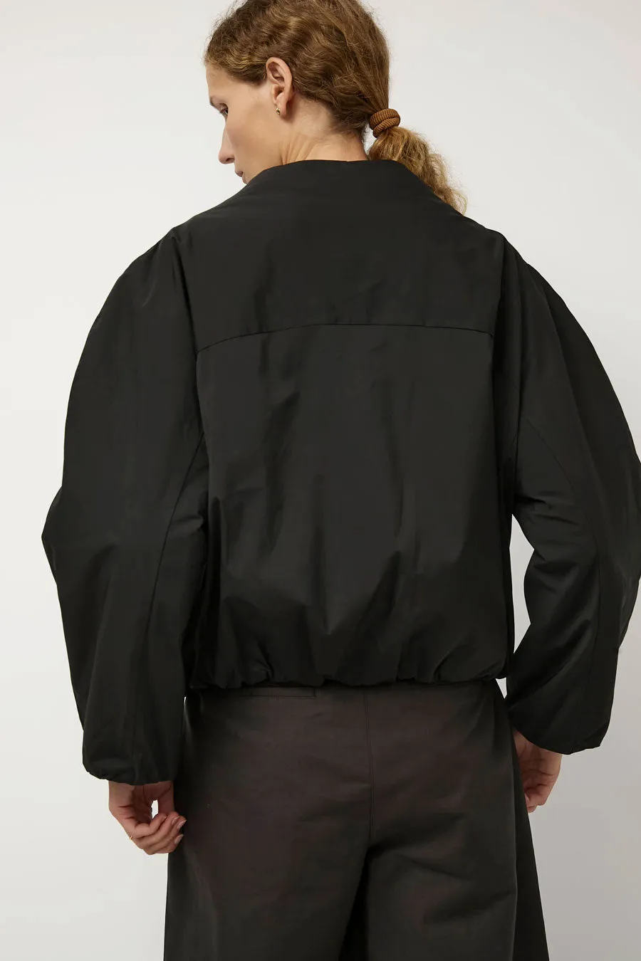 Amomento Taffeta Padded Raglan Short Jumper in Black sold by No. 6 product image thumbnail 4