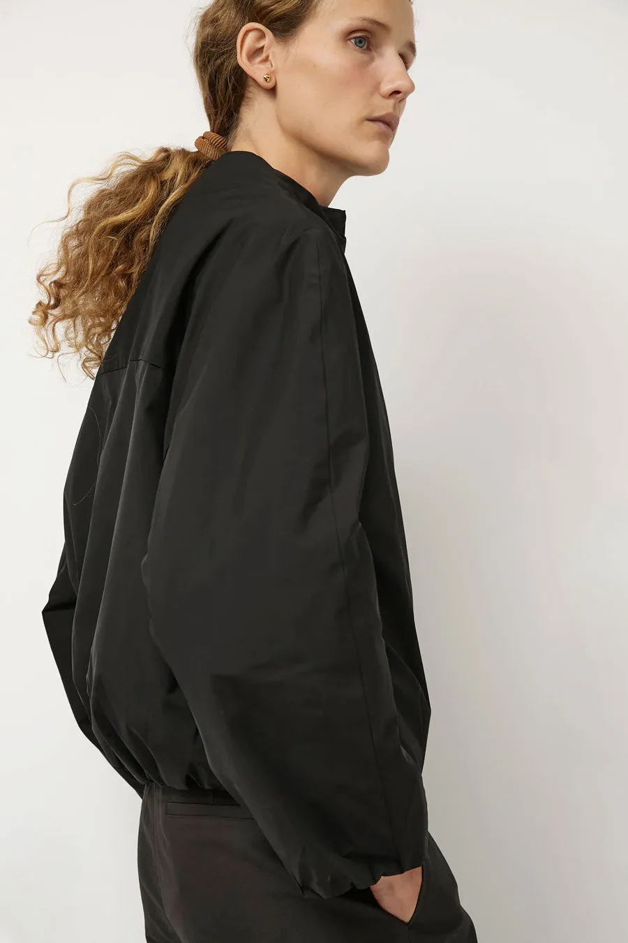 Amomento Taffeta Padded Raglan Short Jumper in Black sold by No. 6 product image thumbnail 2
