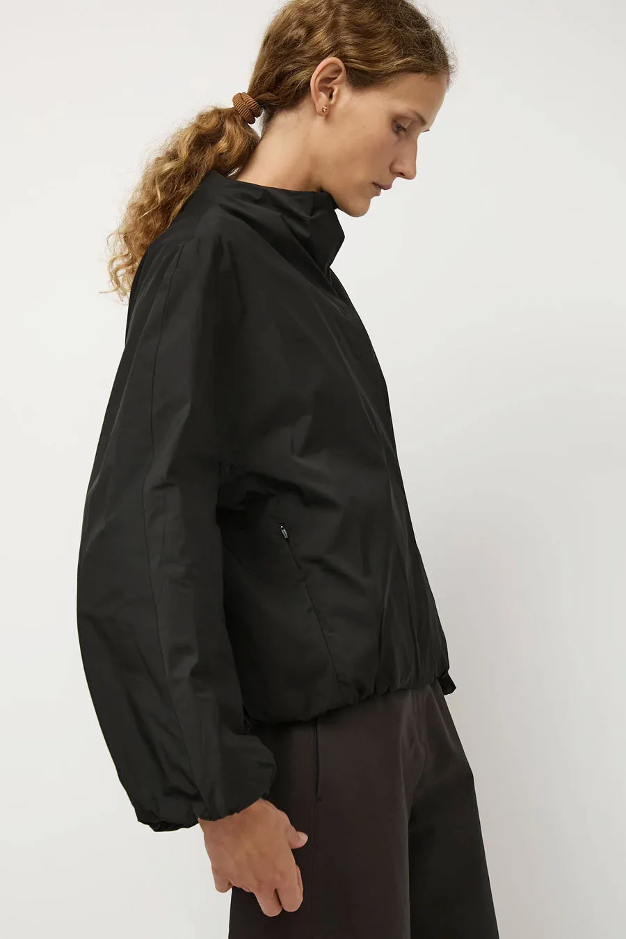 Amomento Taffeta Padded Raglan Short Jumper in Black sold by No. 6 product image thumbnail 5