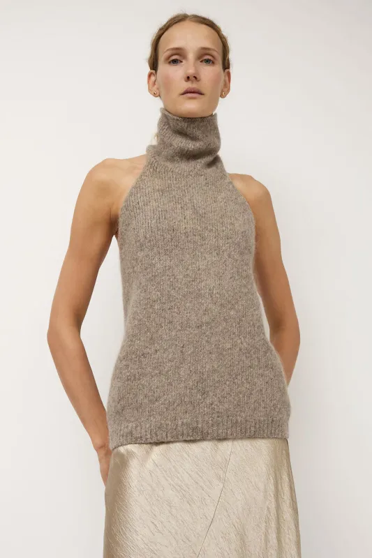 Lauren Manoogian Loft Halter Top in Ash sold by No. 6