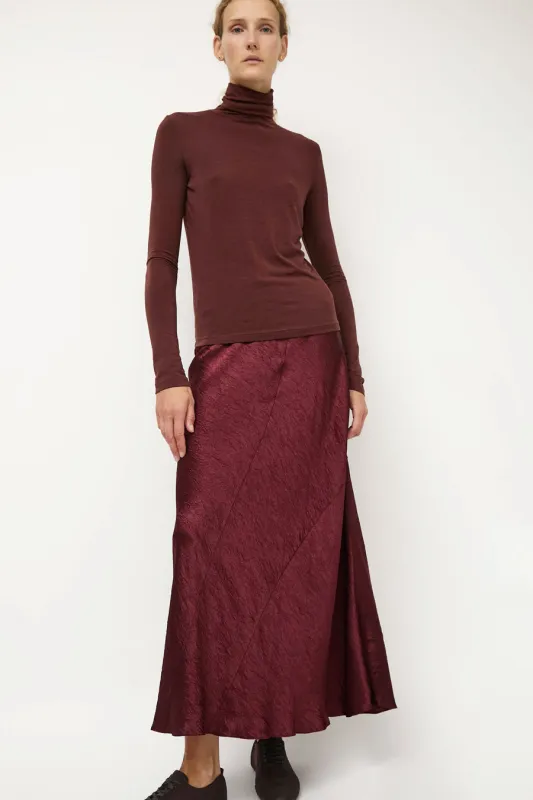 Lauren Manoogian New Luster Skirt in Merlot sold by No. 6