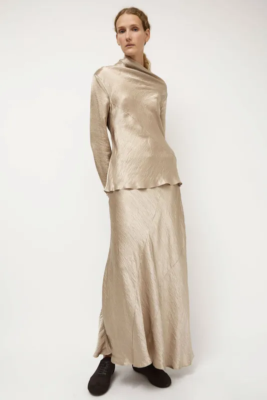 Lauren Manoogian New Luster Skirt in Champagne made by Lauren Manoogian