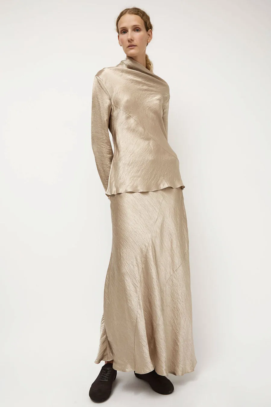 Lauren Manoogian New Luster Skirt in Champagne sold by No. 6