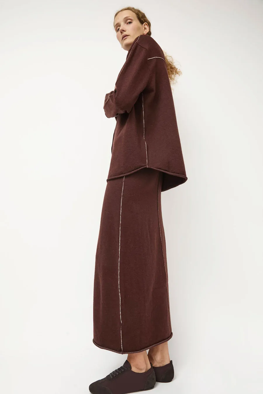 Lauren Manoogian Stitch Big Shirt in Merlot sold by No. 6 product image thumbnail 5