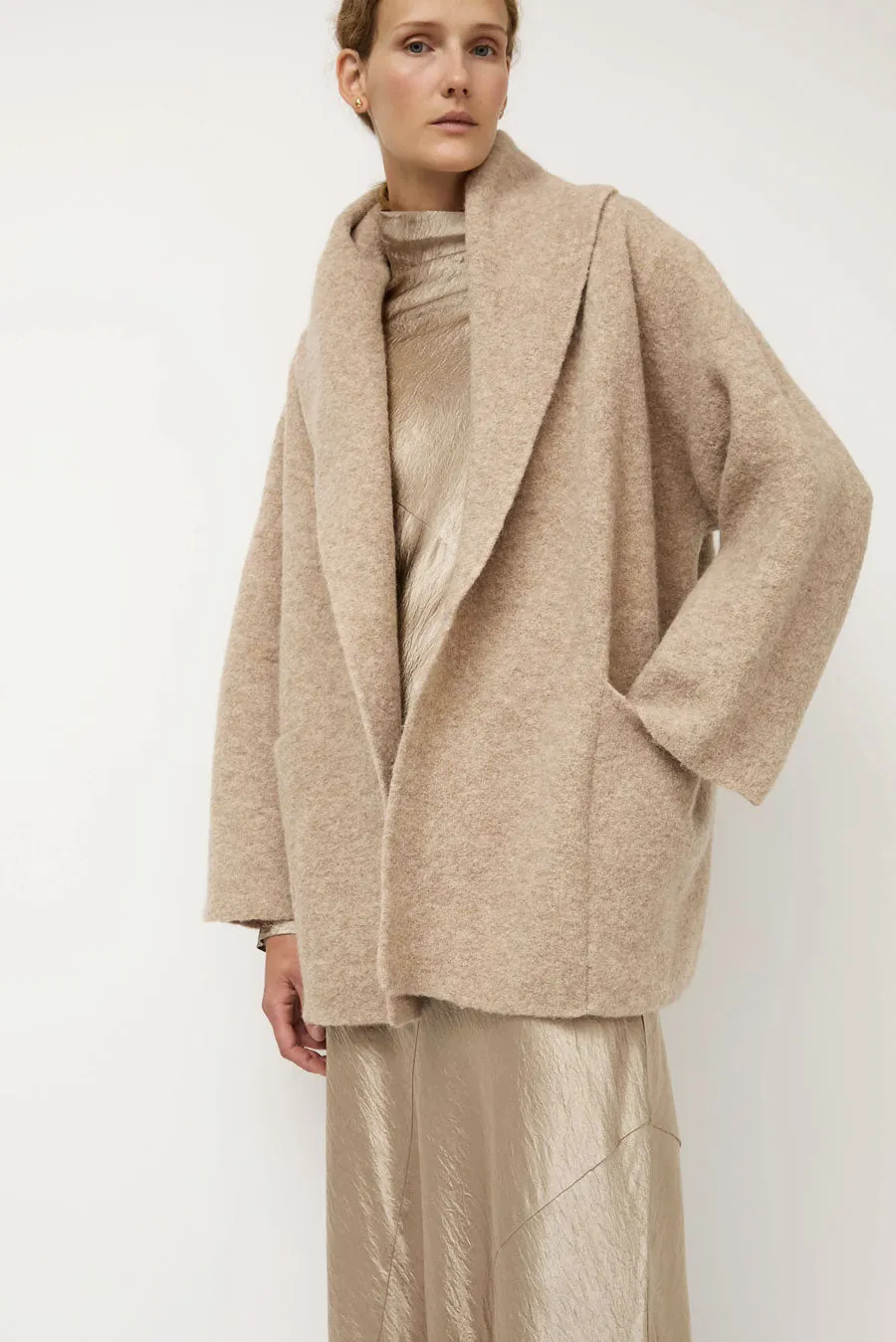 Lauren Manoogian Double Face Coat in Oak sold by No. 6