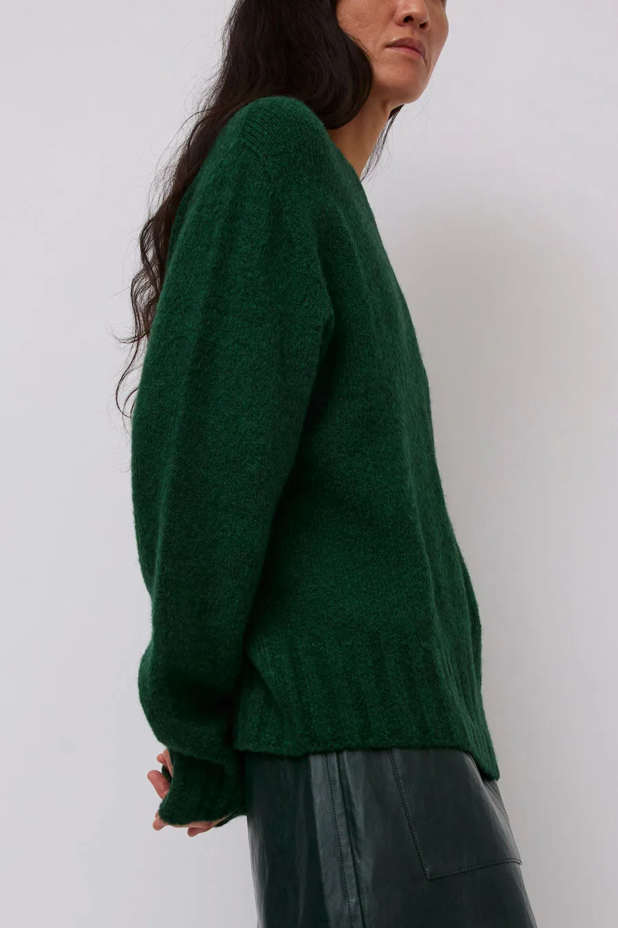 Mijeong Park Alpaca Blend Wholegarment Knit in Green sold by No. 6 product image thumbnail 2