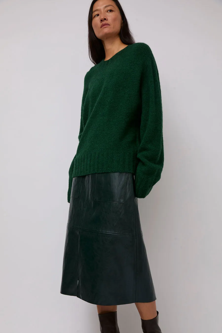 Mijeong Park Alpaca Blend Wholegarment Knit in Green sold by No. 6 product image thumbnail 3