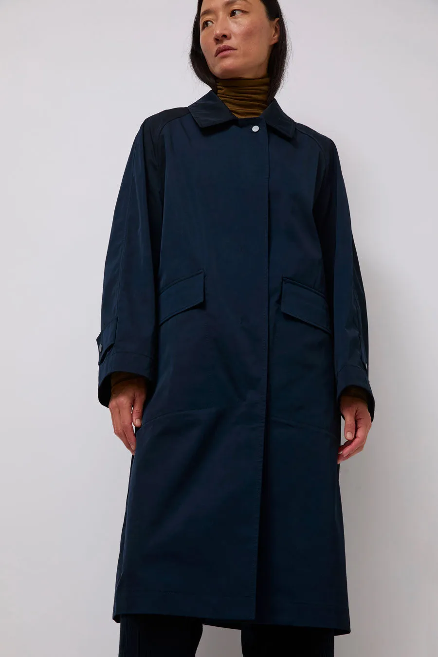 Mijeong Park Oversized Trench in Navy sold by No. 6 product image thumbnail 3
