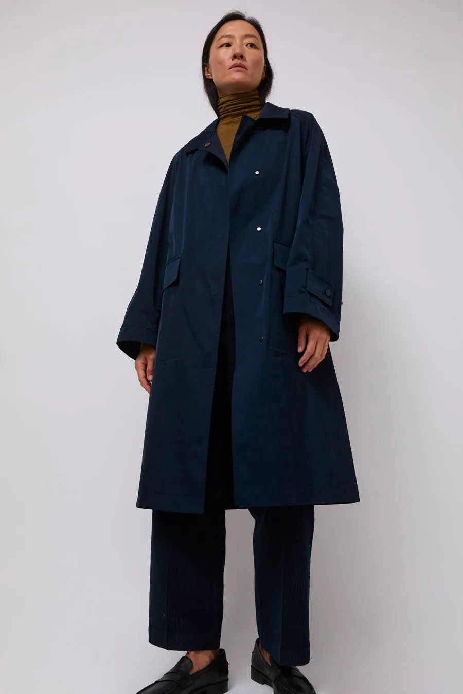 Mijeong Park Oversized Trench in Navy sold by No. 6
