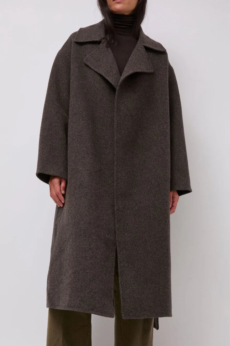 Mijeong Park Handmade Belted Wool Coat in Brown sold by No. 6 product image thumbnail 5